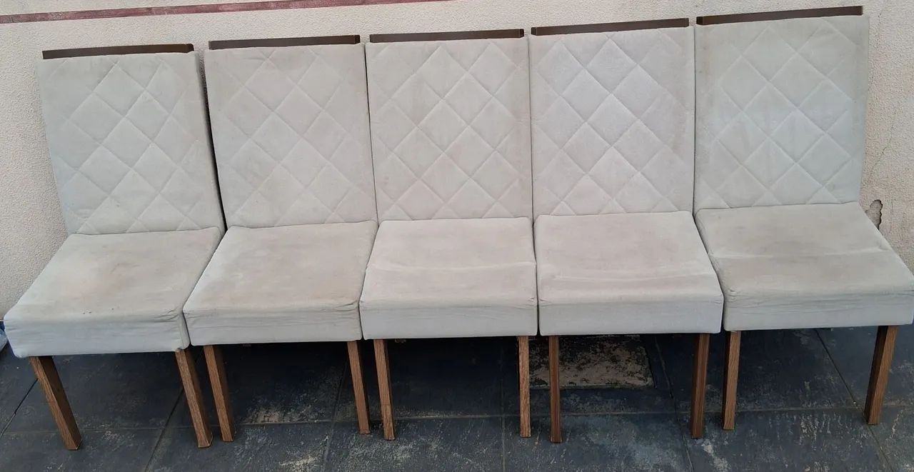 Vendo 6 cadeiras estofadas. - Foto 4