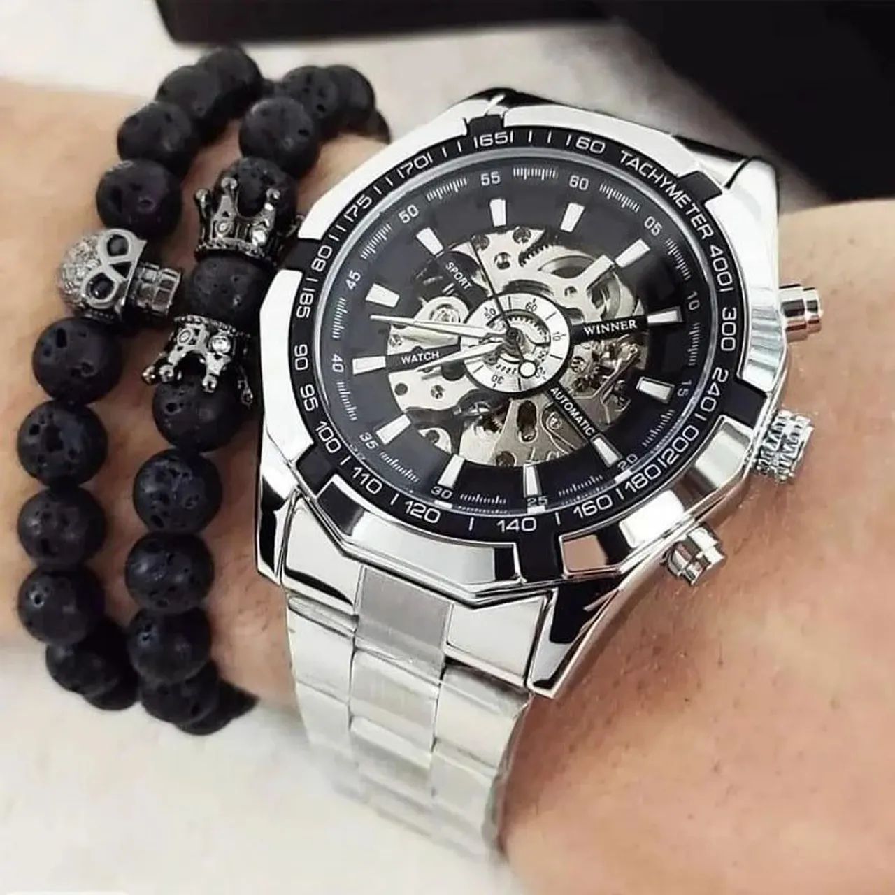 Relógio Automático Skeleton Winner  - Foto 2