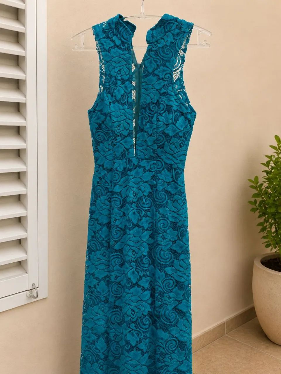 Vestido de festa forrado com renda - Foto 2