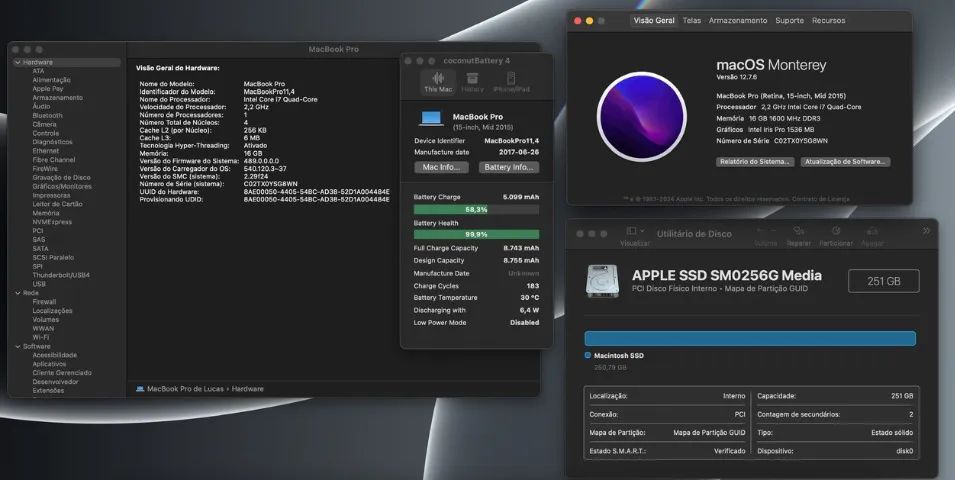 MacBook Pro 2015 15 polegdas - Foto 2