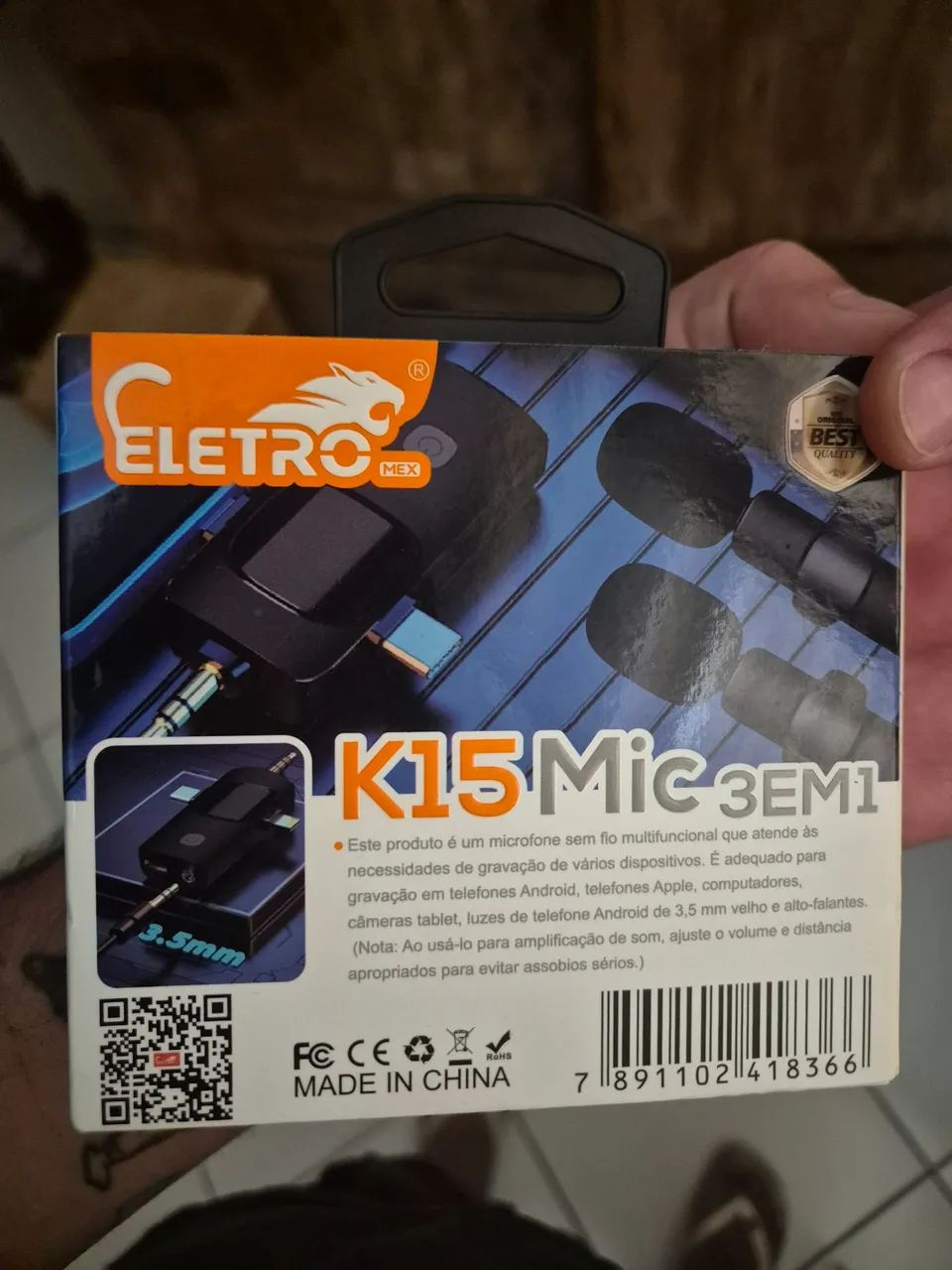 Microfone K15 3 em 1 - Foto 3