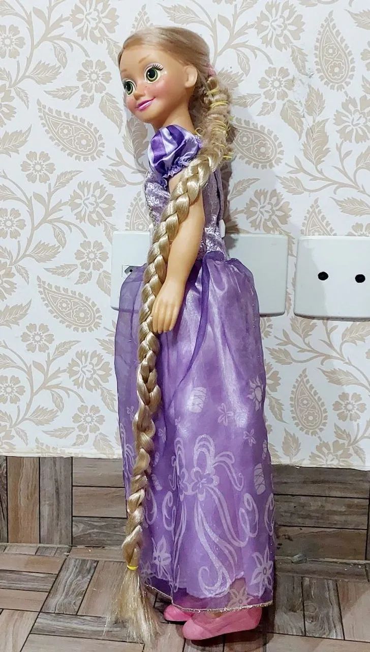 Boneca Raponzel Disney Original 58cm - Foto 4
