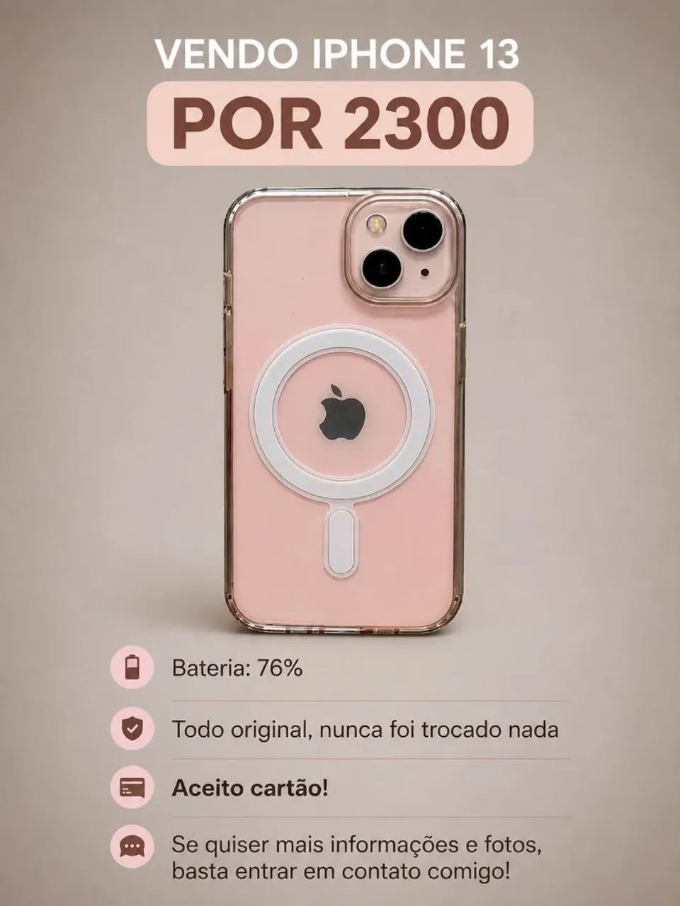 IPHONE 13 em perfeito estado 