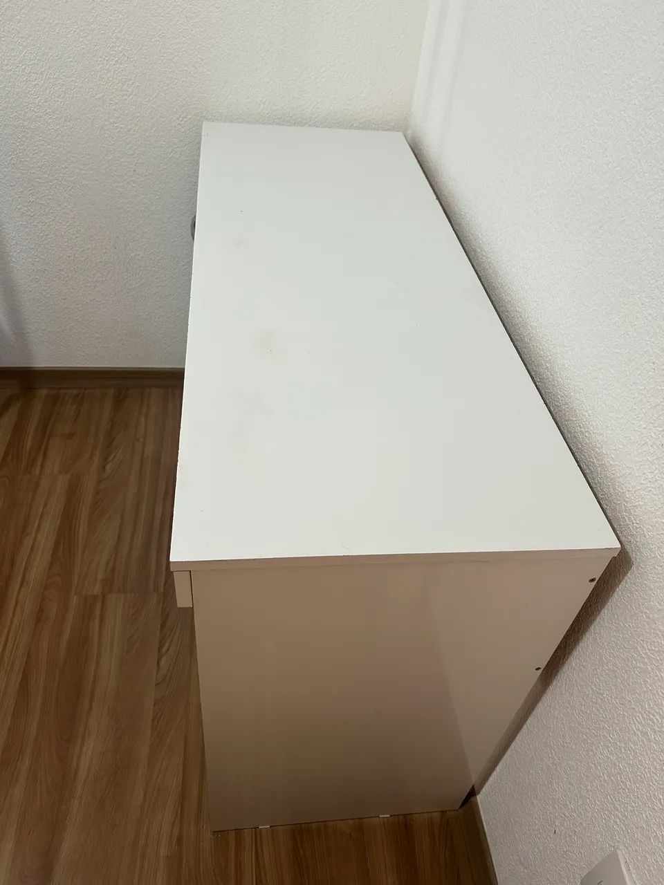 Escrivaninha (mesa) branca com gaveta e porta - Foto 3