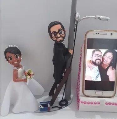 Esculturas personalizada em Biscuit para casamento - Foto 2