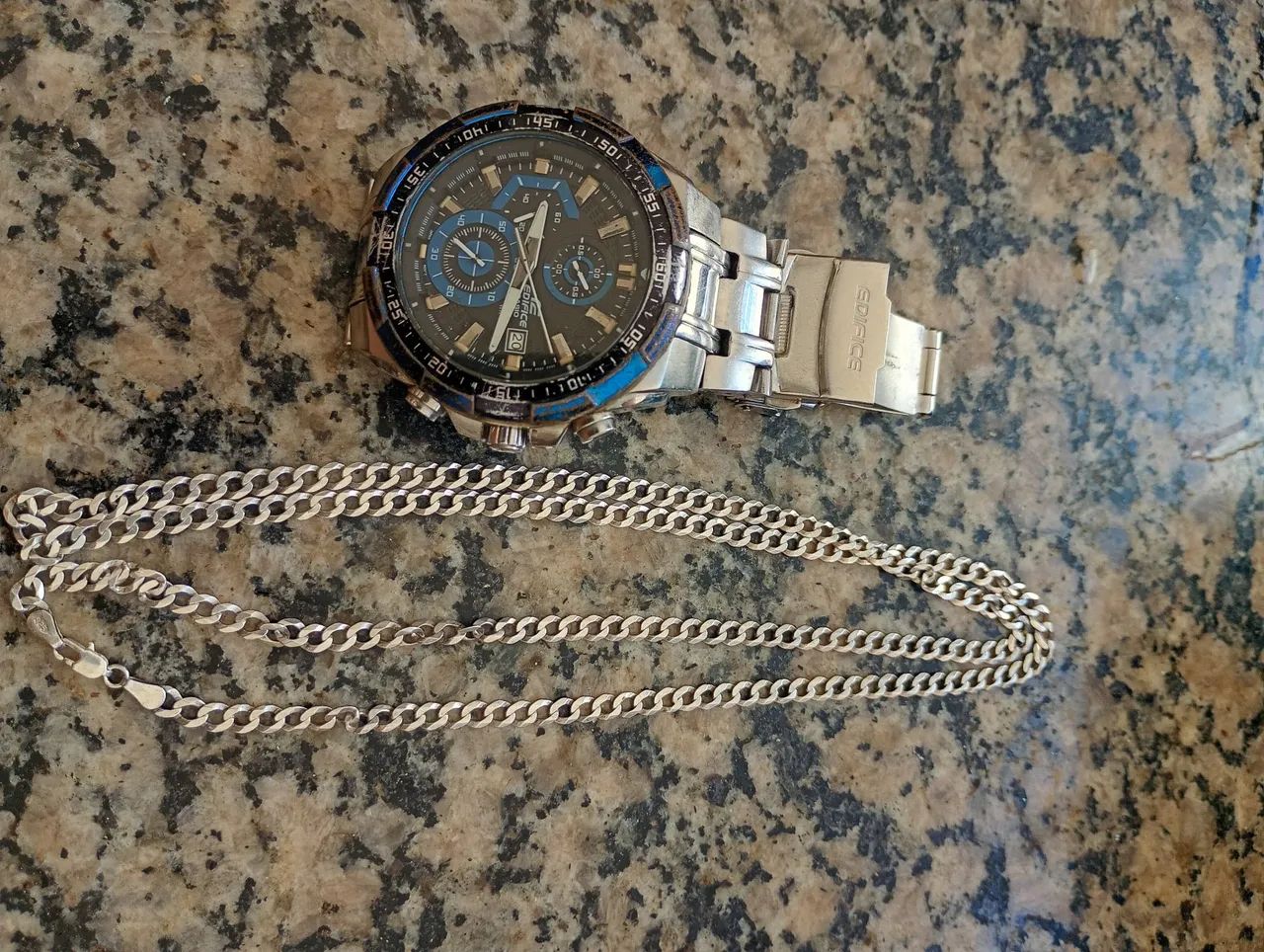 Relógio Cássio com com cordão de prata  - Foto 3