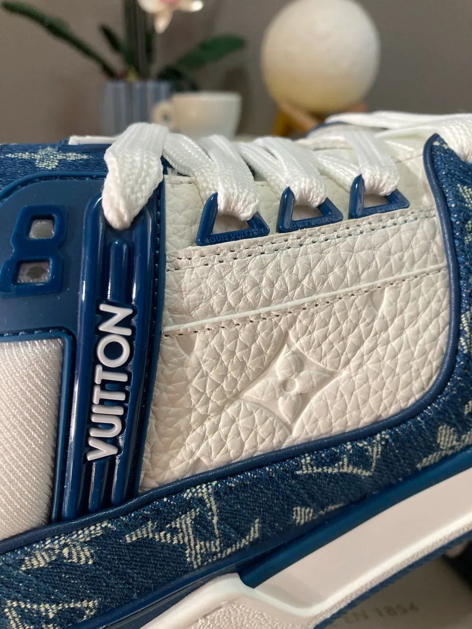 Louis Vuitton Trainer Blue Canvas - Foto 2