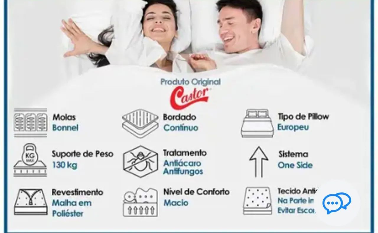 CAMA COM COLCHÃO BOX CASTOR - Foto 3