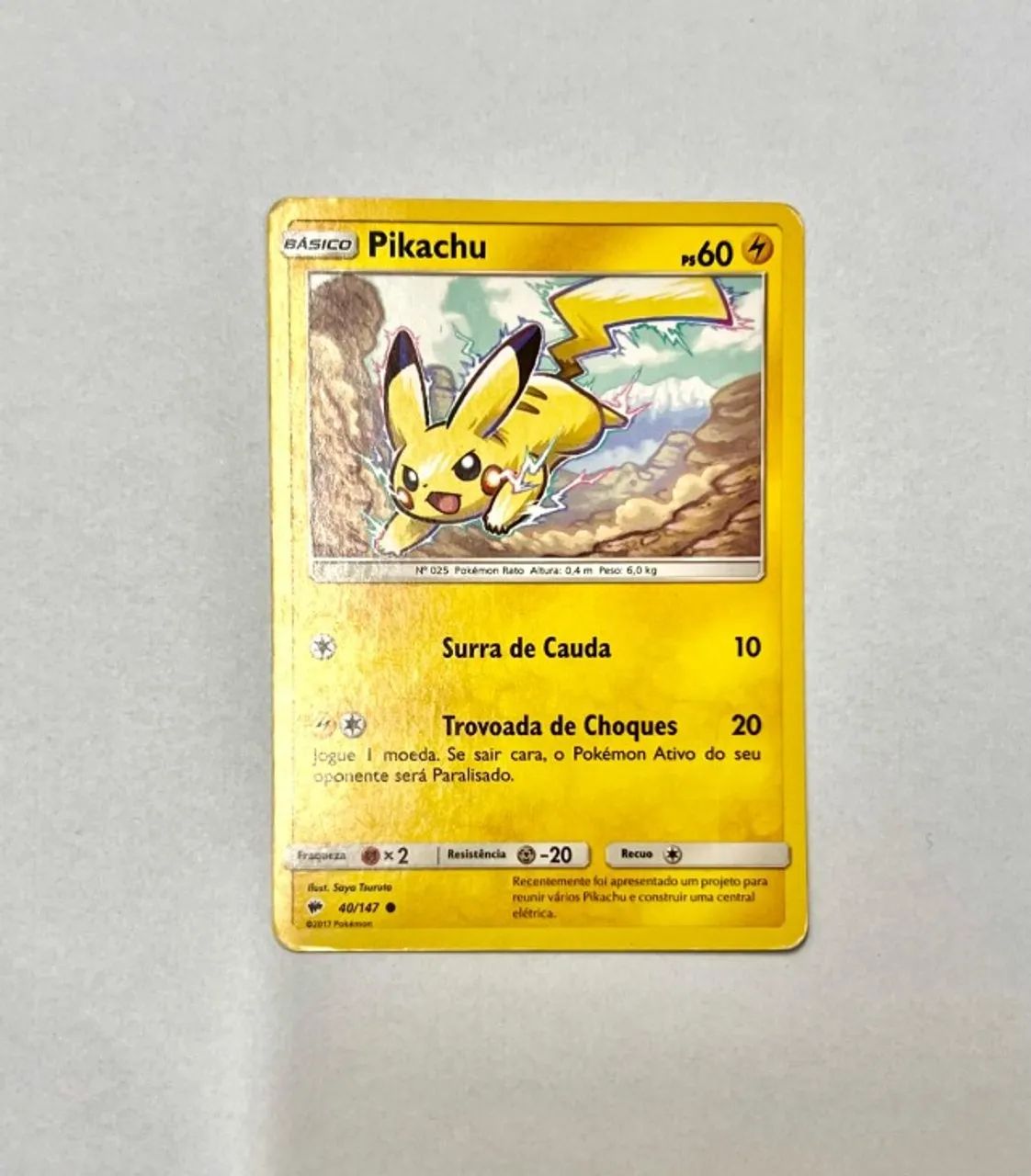 Carta Pokémon Pikachu (40/147)