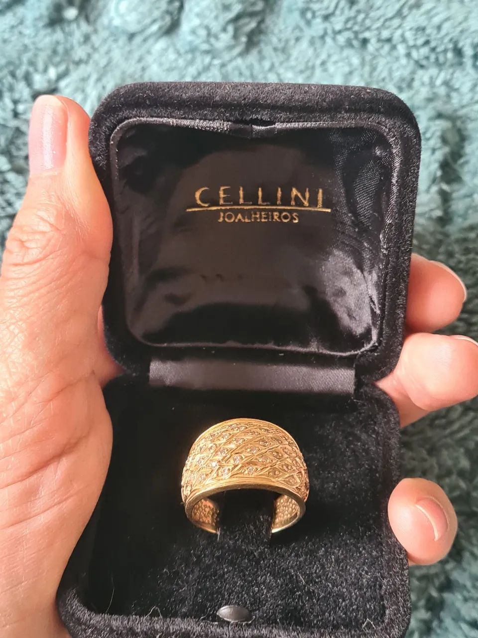 Anel Colmeia Ouro 18k - Foto 3