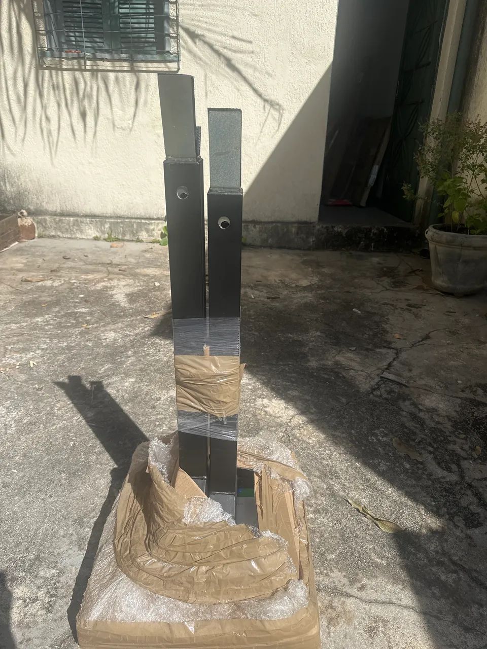 SUPORTE CAVALETE AGACHAMENTO E SUPINO 1,80M - Foto 2
