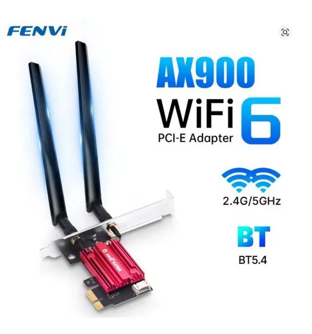 Placa de Rede Fenvi PCI-e AX900 Wi-Fi 6 + Bluetooth 5.4 - Foto 3