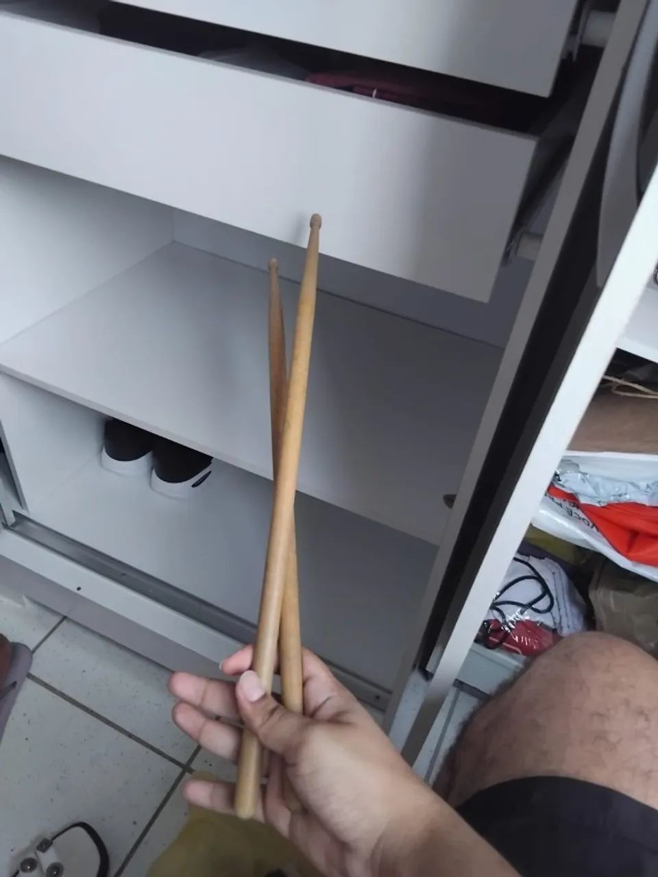 Baquetas de Madeiras Bateria - Foto 2