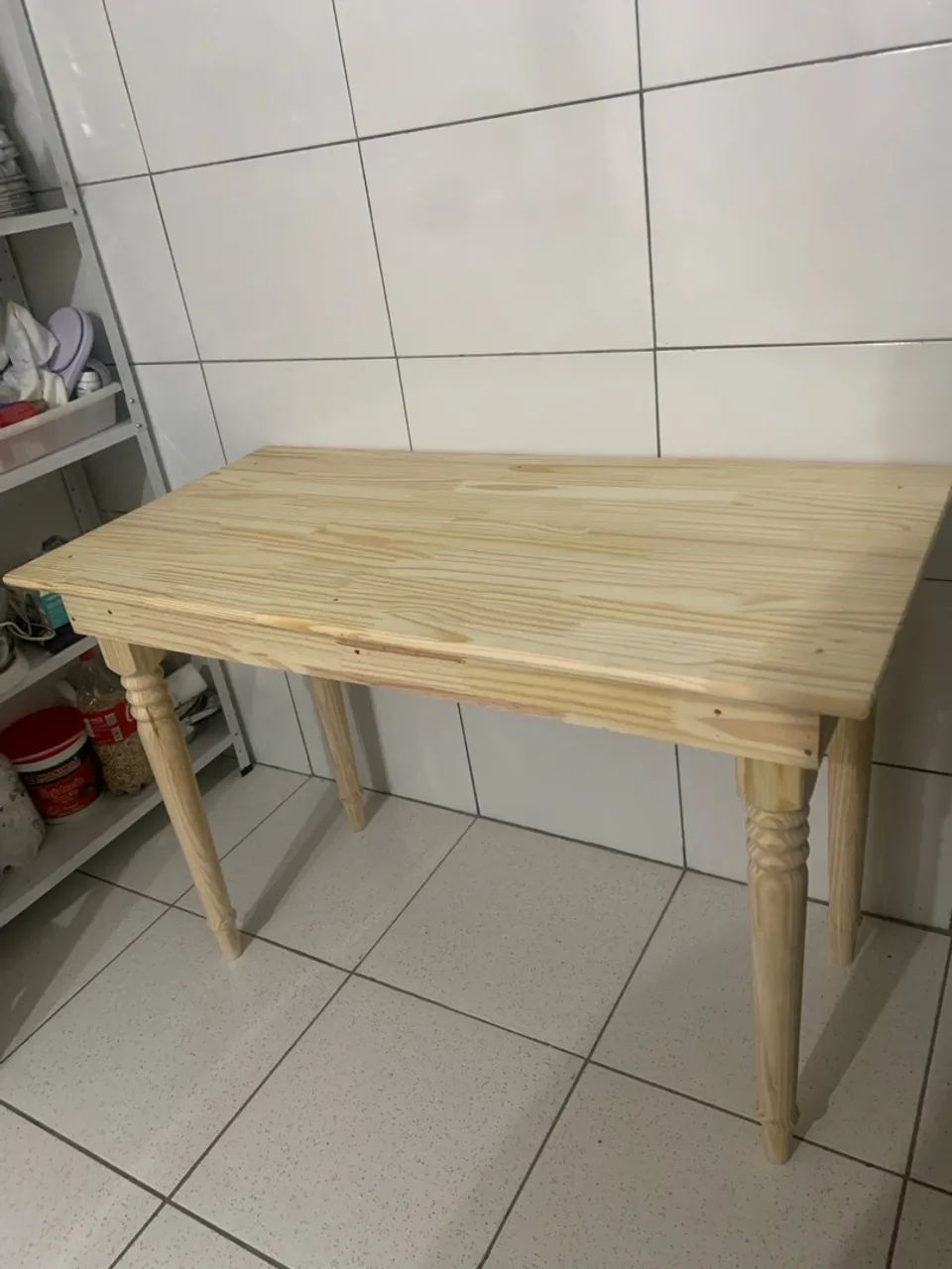 Mesa de pinus 120x60x83 - Foto 2