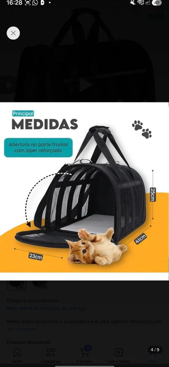 Bolsa de transporte Flexível para pet - Foto 4