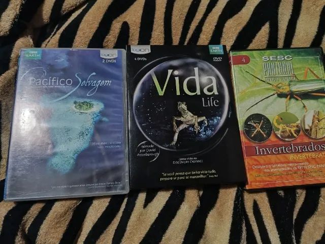 Kit DVDS documentários Natureza, Oceano Pacífico e Insetos