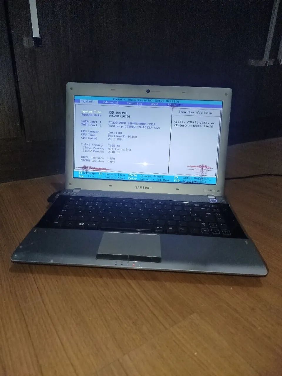 Notebook Samsung - Funcionando | Sem HD | Tela com Manchas - Foto 4