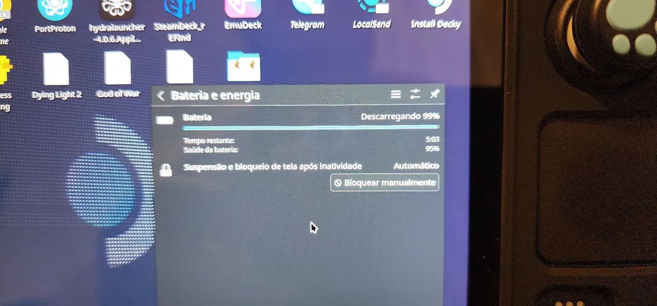 Steam deck 1tb com grip e case original  - Foto 4