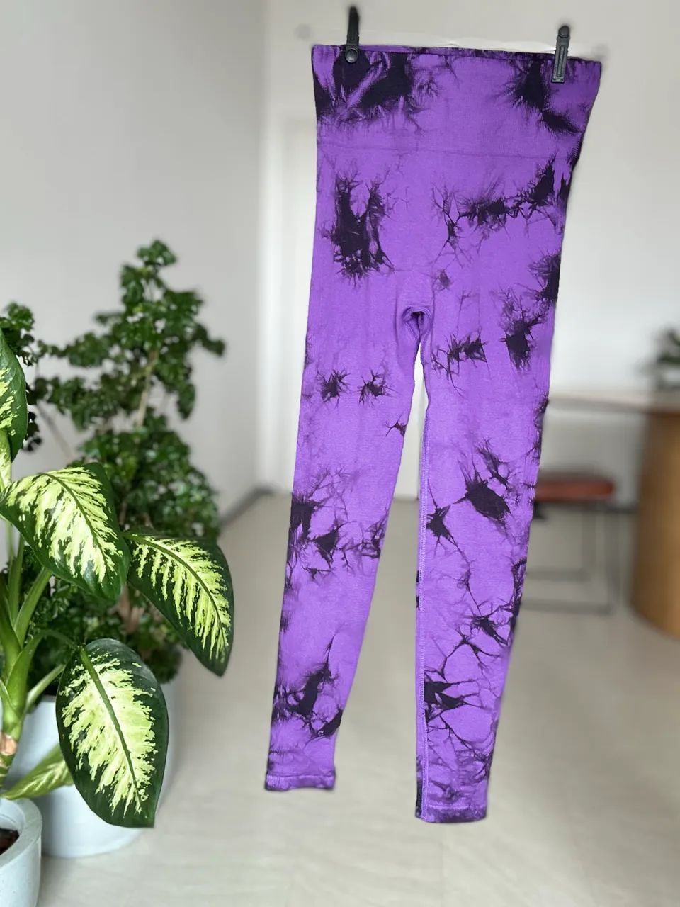 Calça legging Academia P/ M, Roxa e Rosa levanta bumbum
