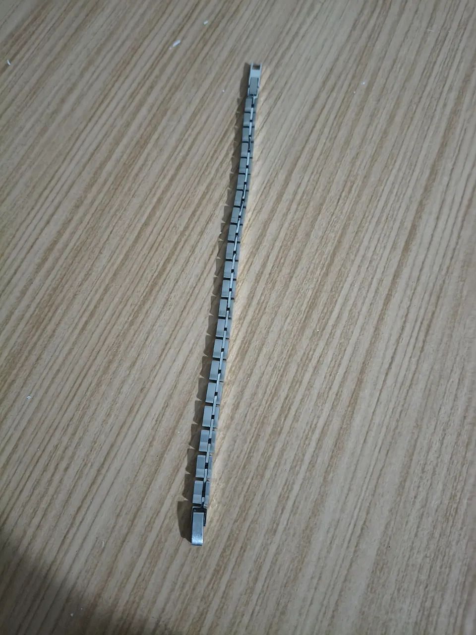 Pulseira de aço ( prata fina)