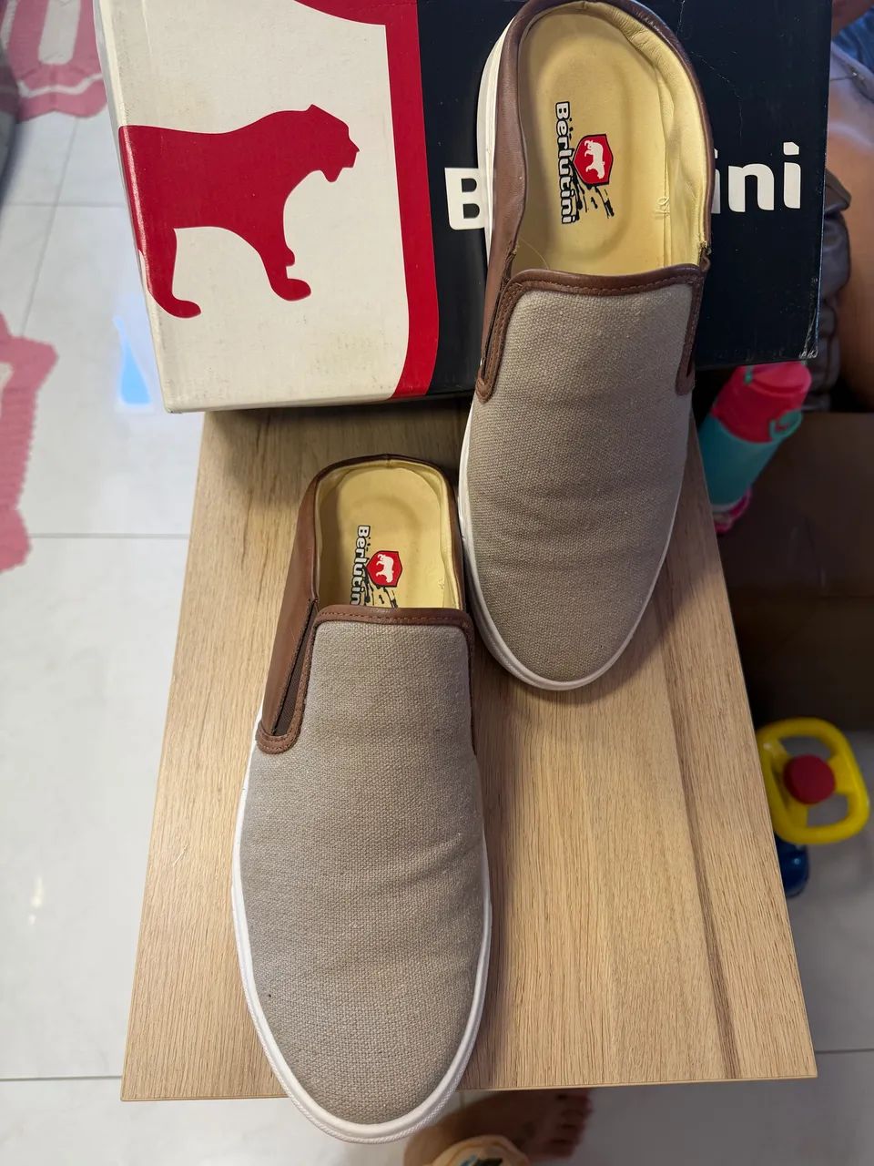 Sapato Berlutini Slip On 44 Couro