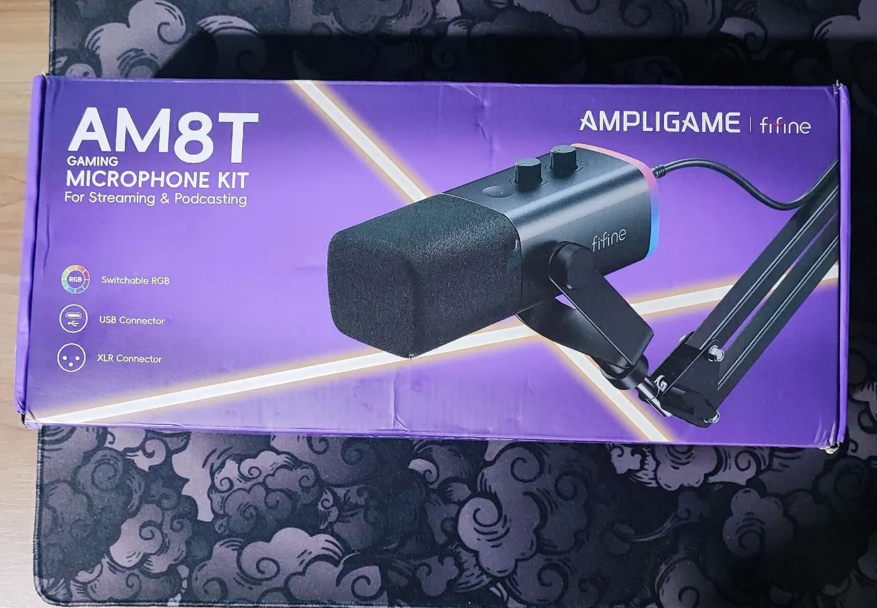 Microfone Fifine AM8T RGB com braço articulado  - Foto 2