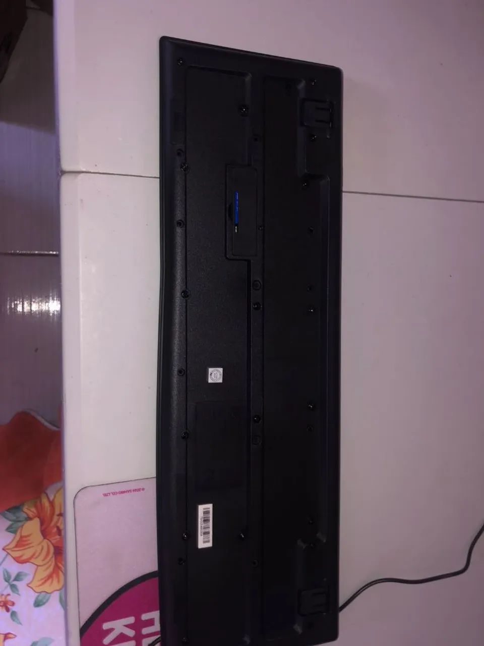 Teclado sem fio wireless USB com receptor e pilhas - Foto 2