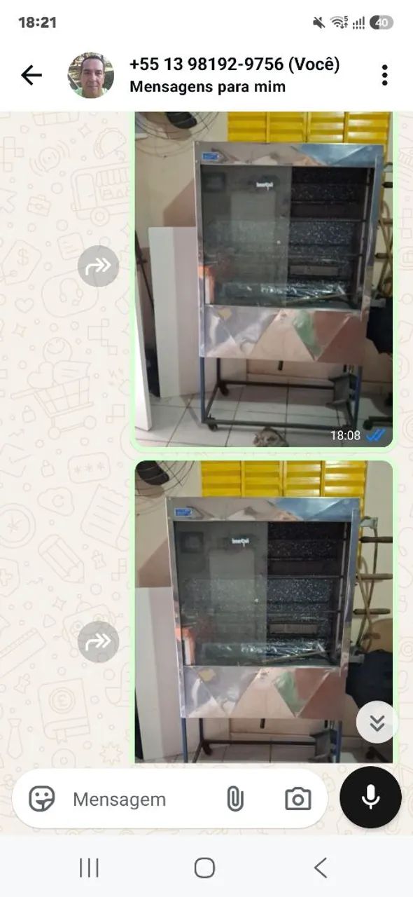 Vendo máquina de assar frango