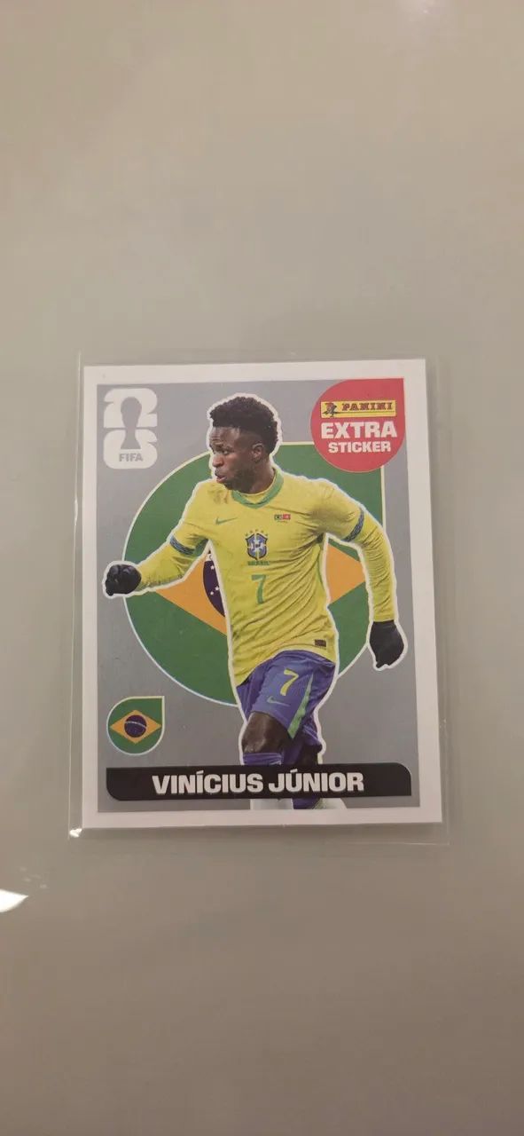 Figurinha Extra Legend Prata Vinícius Júnior 