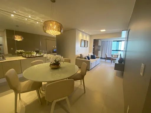 Apartamento Projetado com 03 quartos à 150m da Praia de Intermares
