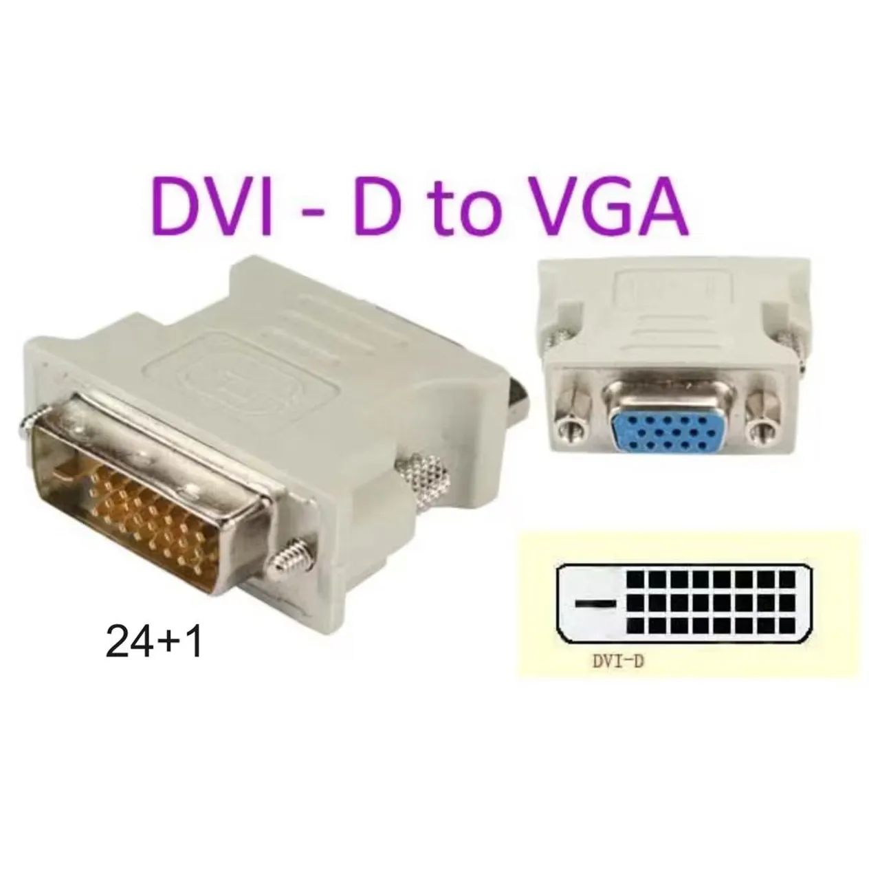 Kit Adaptadores DVI-D / VGA  - Foto 2