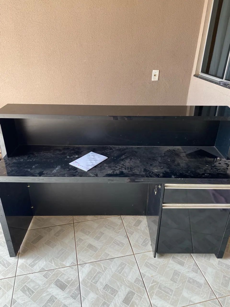 Balcão com mesa para computador reforçado - Foto 4