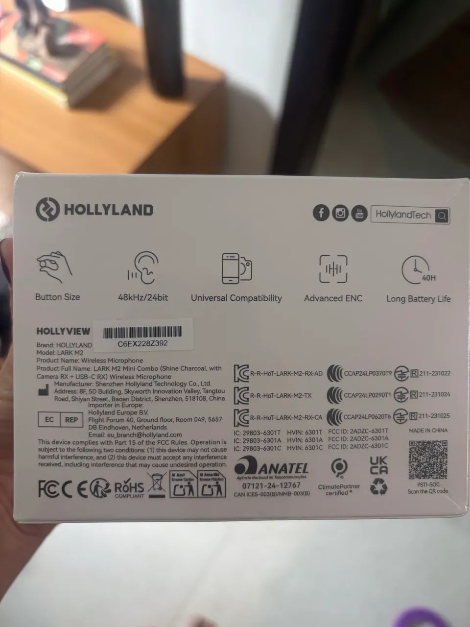 Microfone Hollyland M2 Mini Combo - NOVO E LACRADO! ? - Foto 3