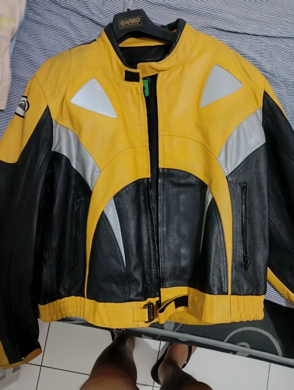 Jaqueta de couro para motociclista  - Foto 5