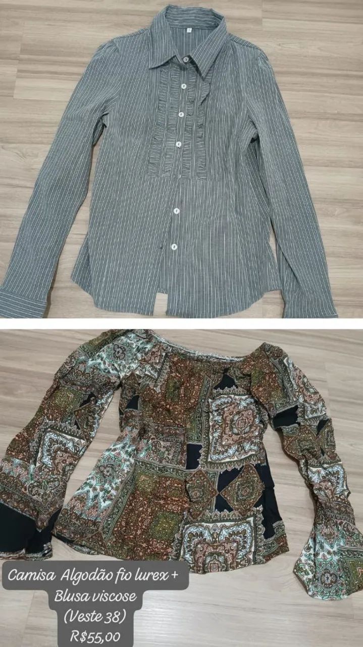 6 Camisas femininas - lote, kit ou unidade - Foto 3