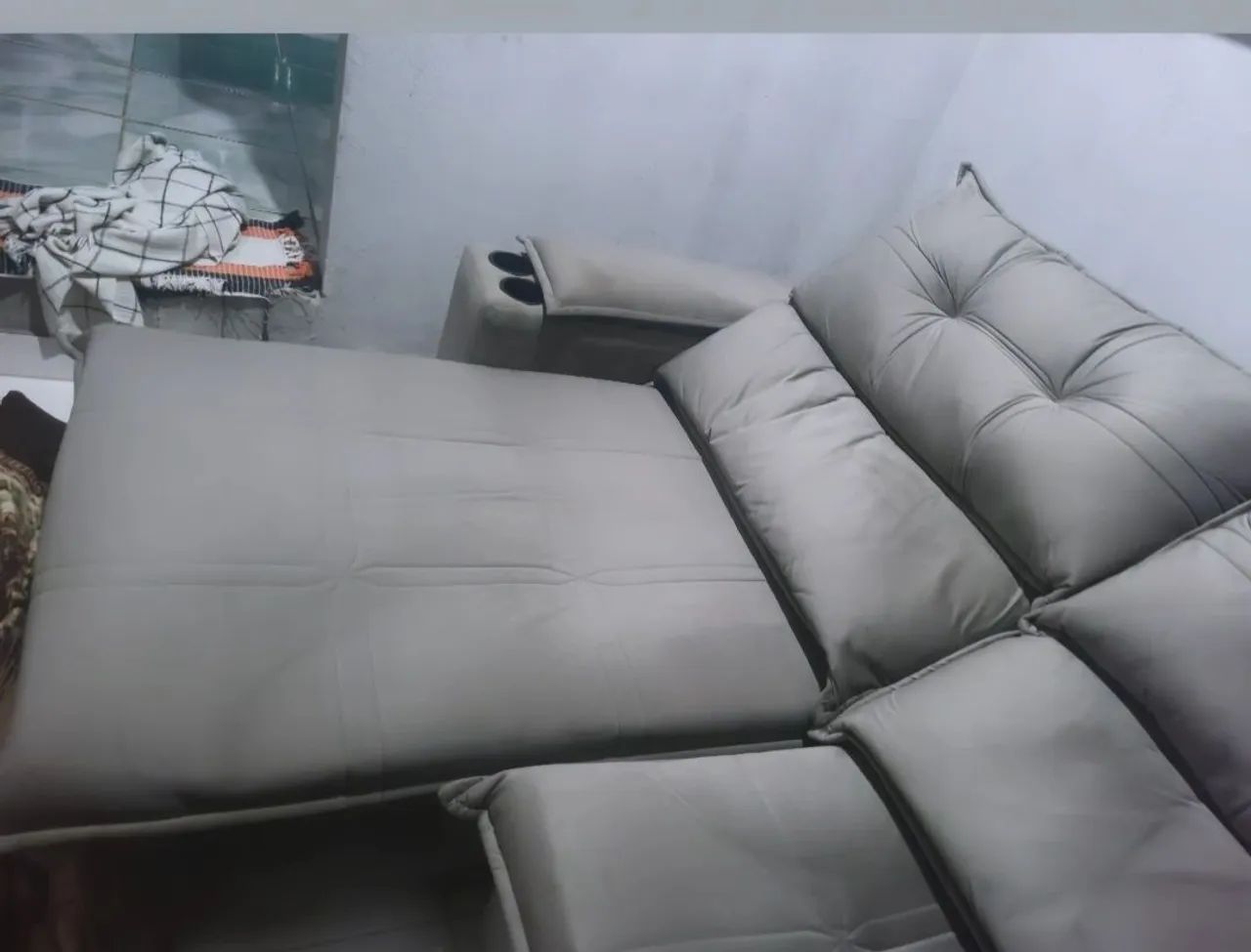 Vendo sofá retratil cinza 
