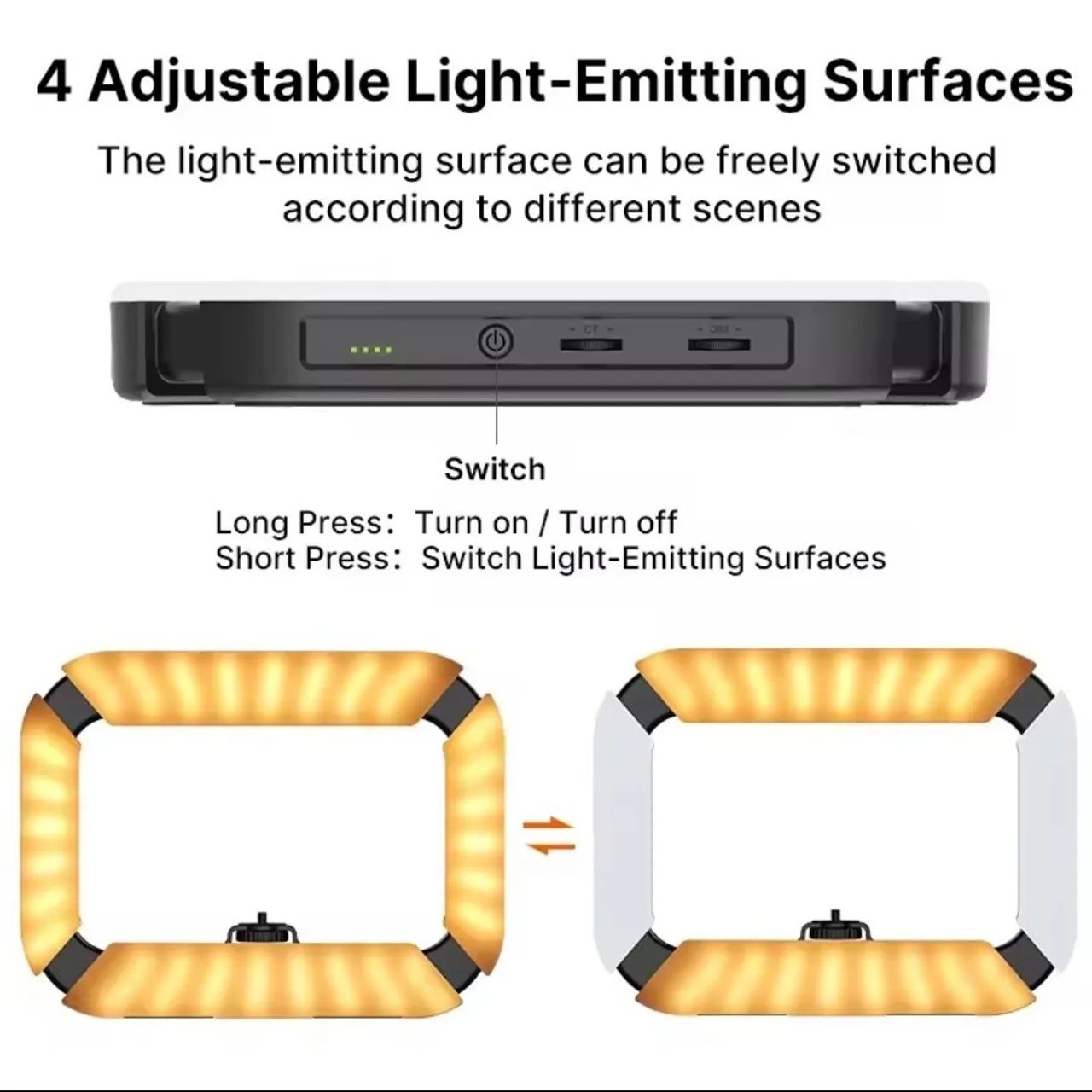 Ulanzi U200 Rig de Iluminação LED Bicolor e Suporte para Celular e Câmera - Foto 5