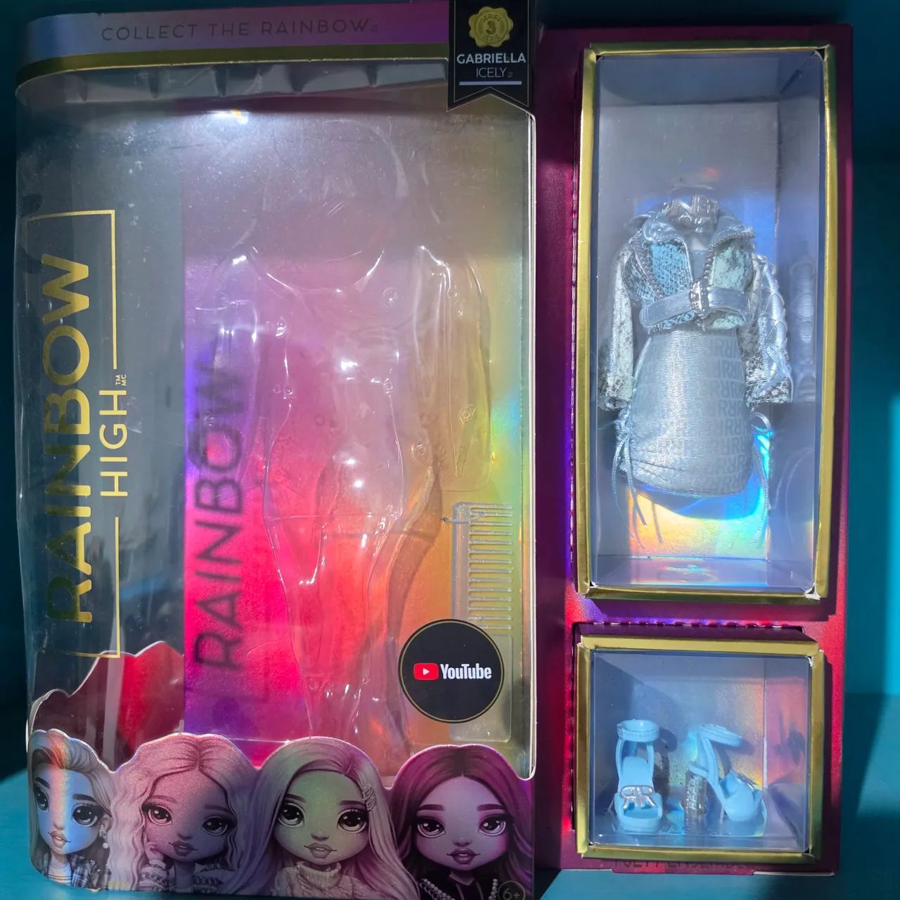 Boneca Gabriella Icely Rainbow High completa com caixa - Foto 3