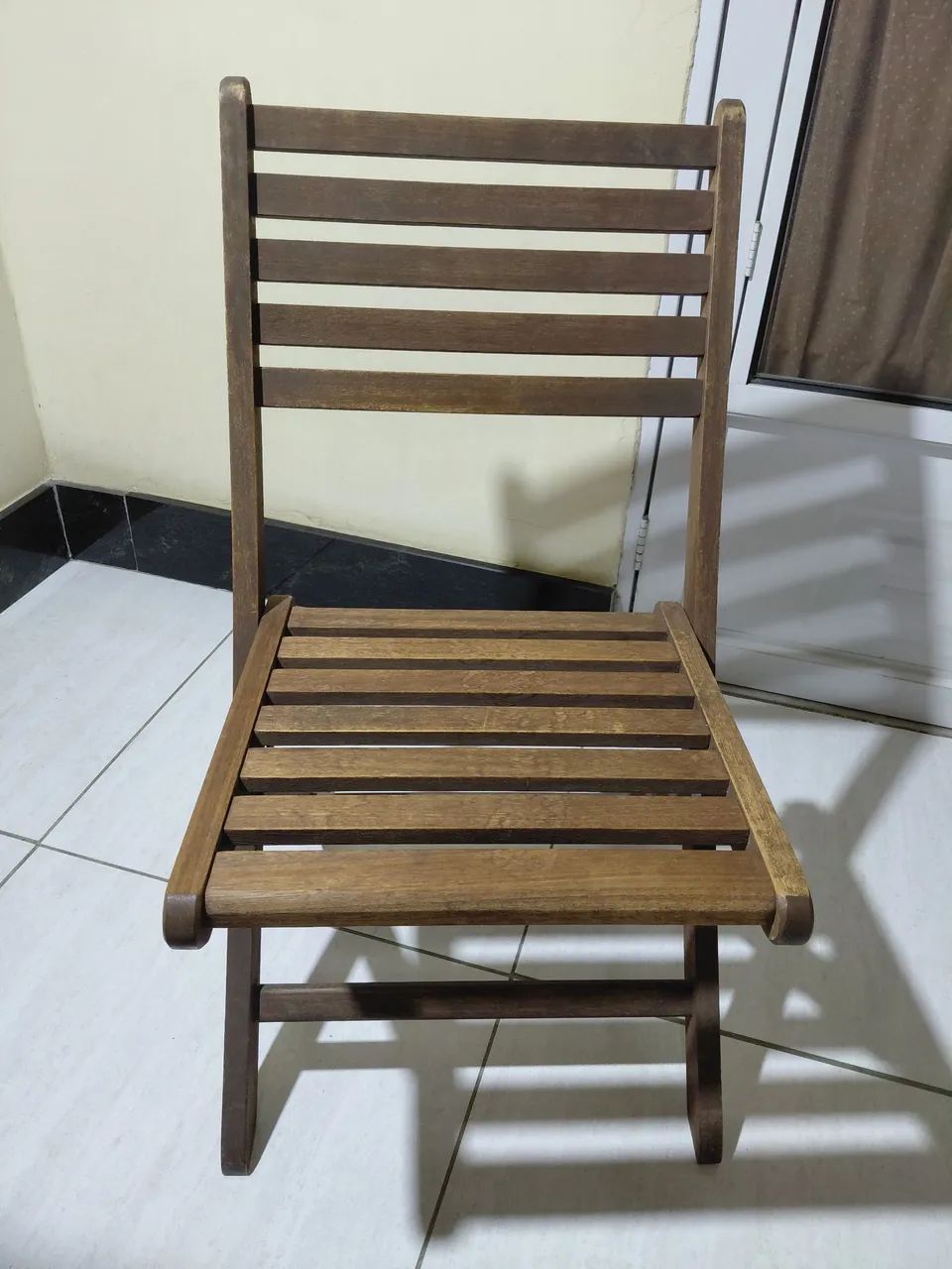 Cadeira dobrável com almofada  - Foto 2