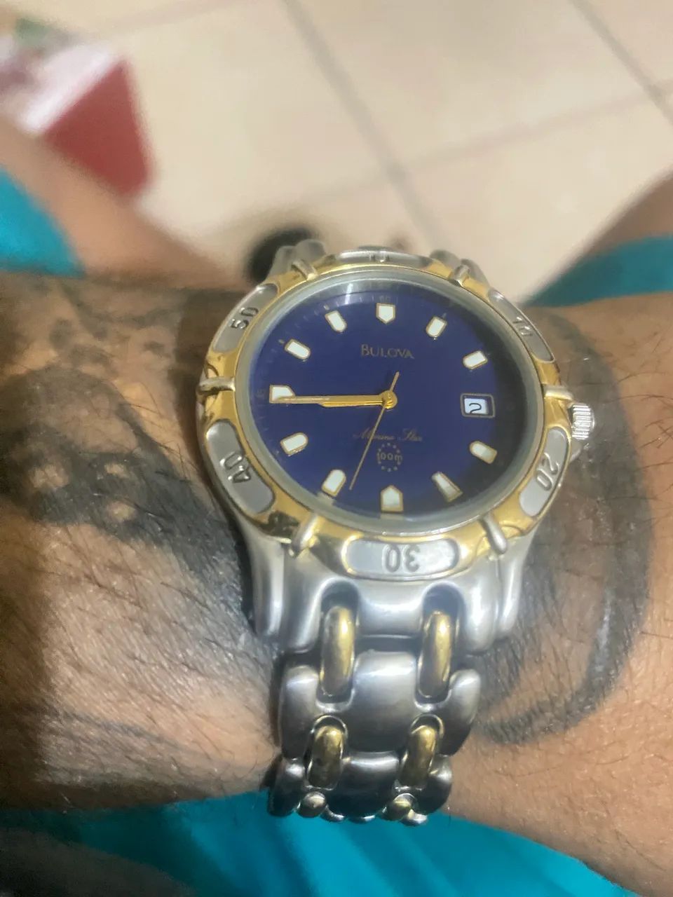 Bulova Marine estar. década 90  - Foto 4