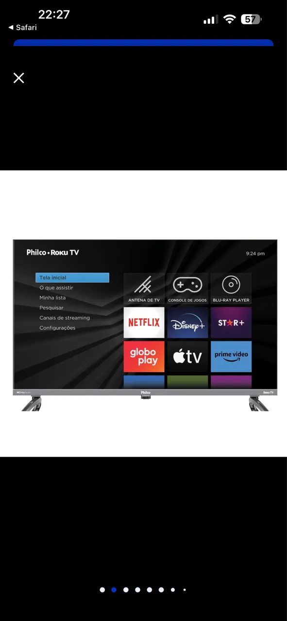 Smart TV LED 32" Philco PTV32K34RKGB Roku TV, Dolby Audio e Processador Quad-Core, - Foto 2