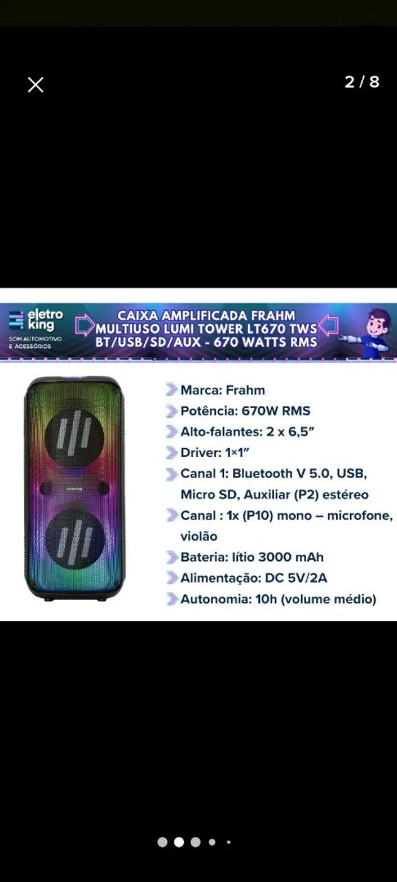 Caixa Bluetooth  - Foto 3