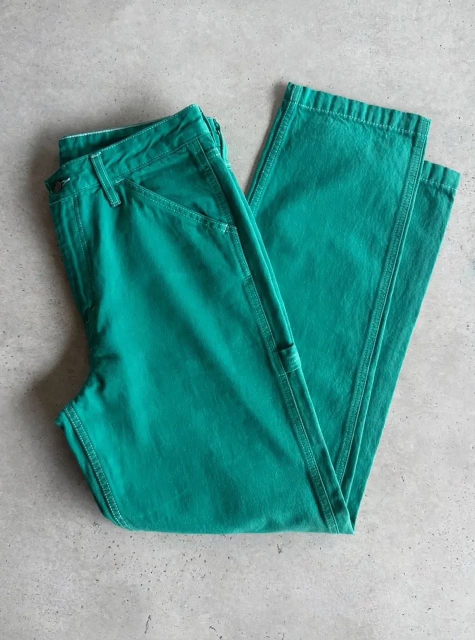 calça levi's carpenter verde vintage