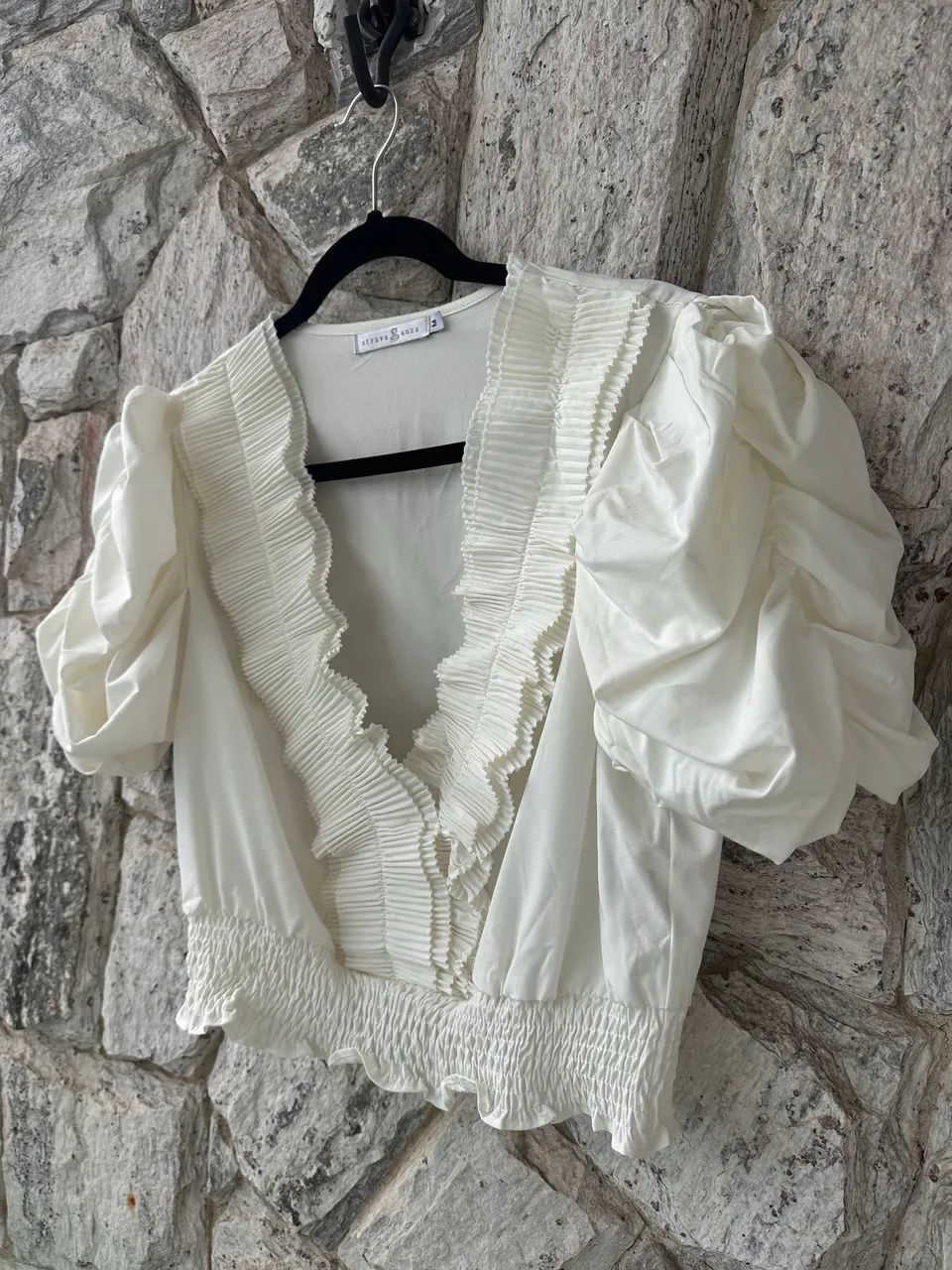 Blusa mangas bufantes - M - Foto 2