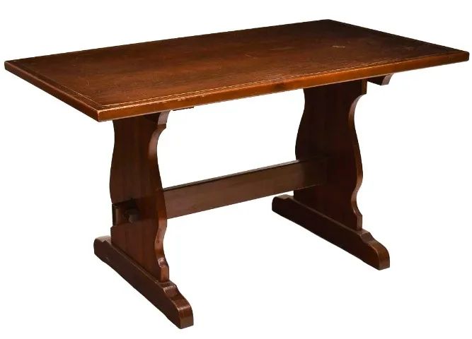 Mesa Jantar/Copa retangular Madeira clara estilo "Provençal" Pés de sapatas * - Foto 3