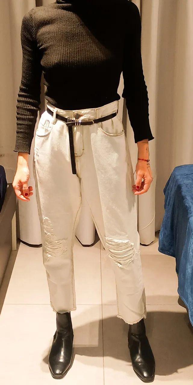 Calça jeans da SHOULDER lavagem clara - Foto 2