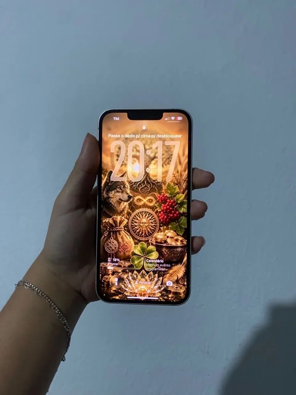 ? iPhone 14 Branco 128GB ? | Com Caixa + acessórios | R$ 2.300