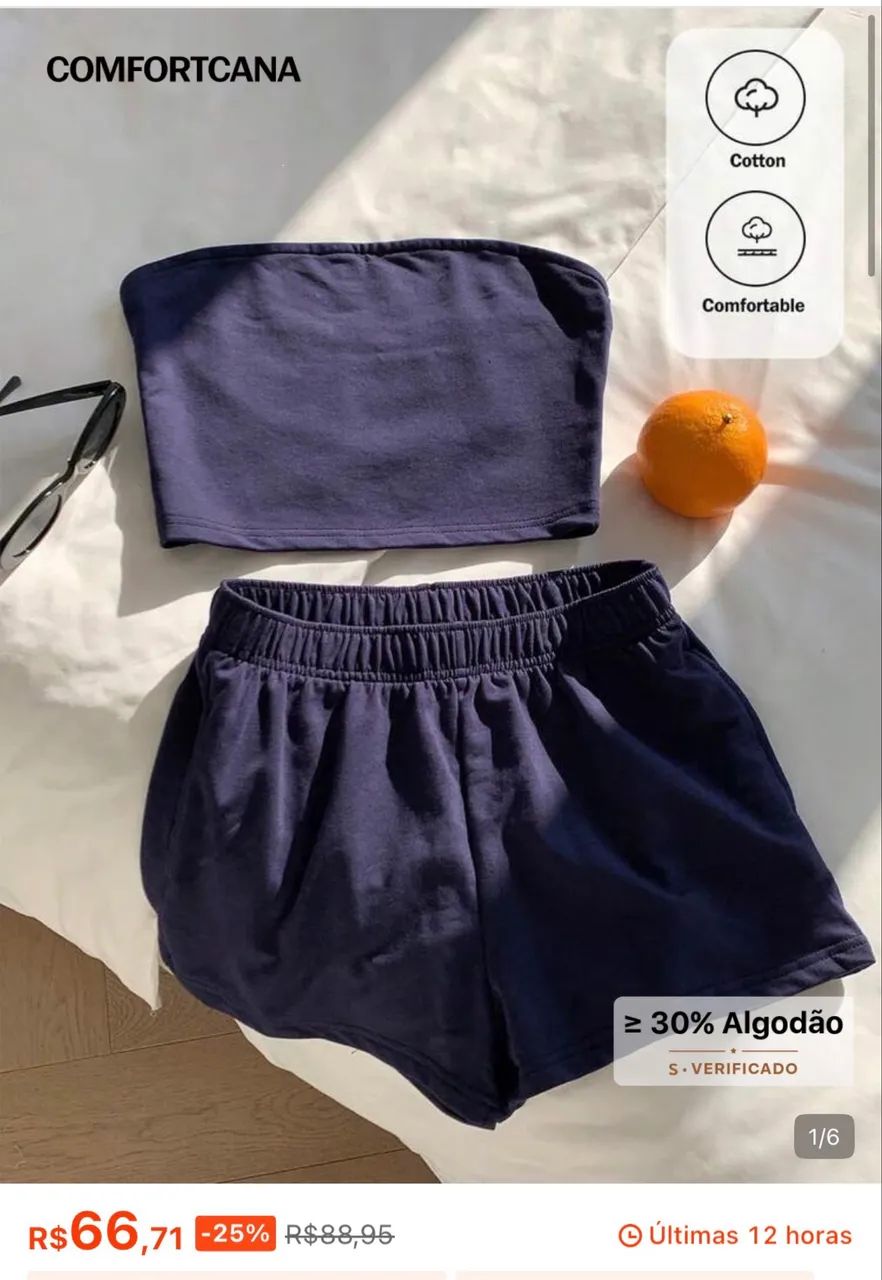 conjunto feminino P/M