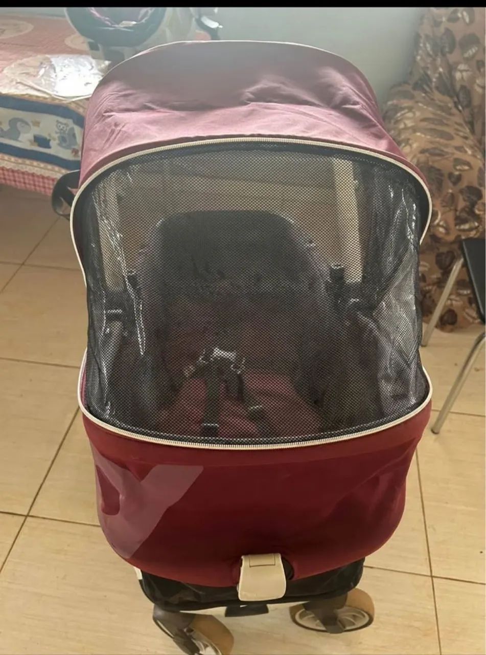 Vende-se carrinho e bebê conforto em perfeito estado  - Foto 5