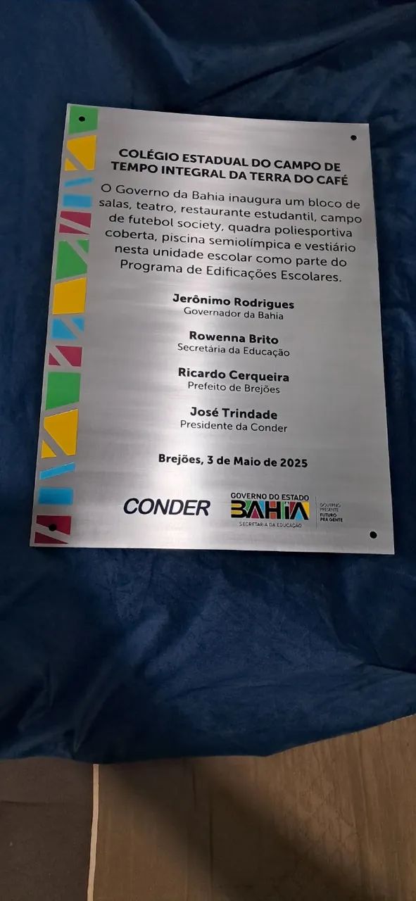 placa para homenagem  - Foto 3
